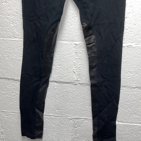 rag & bone Black faux leather knee Jeggings Size 27 - Picture 4 of 7